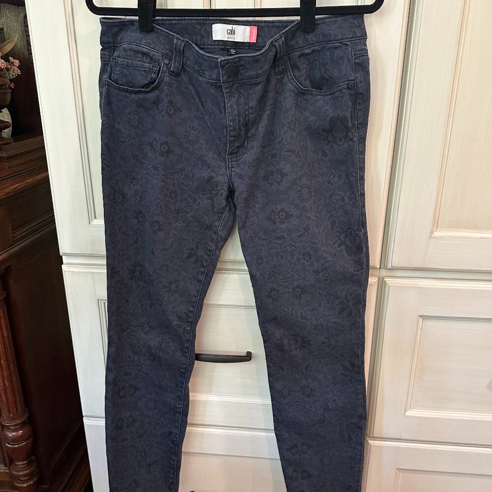 CAbi Skinny Floral Patterned Jeans